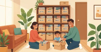 家族の漫画棚づくり！子供と共有する蔵書管理術【散らからない仕組み】