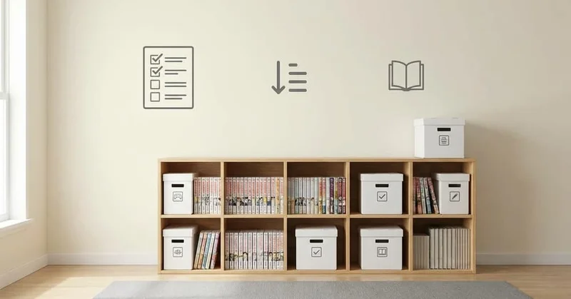 漫画の収納・整理術！1000冊を管理する方法【片付けのコツ】